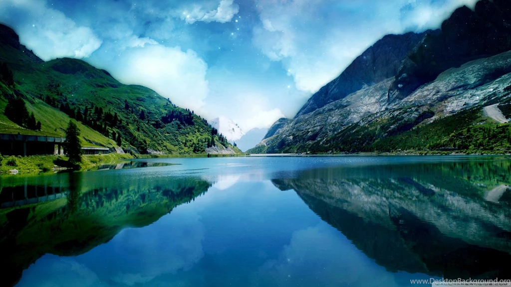 Magic Mountains HD Desktop Wallpapers : Fullscreen : Dual Monitor