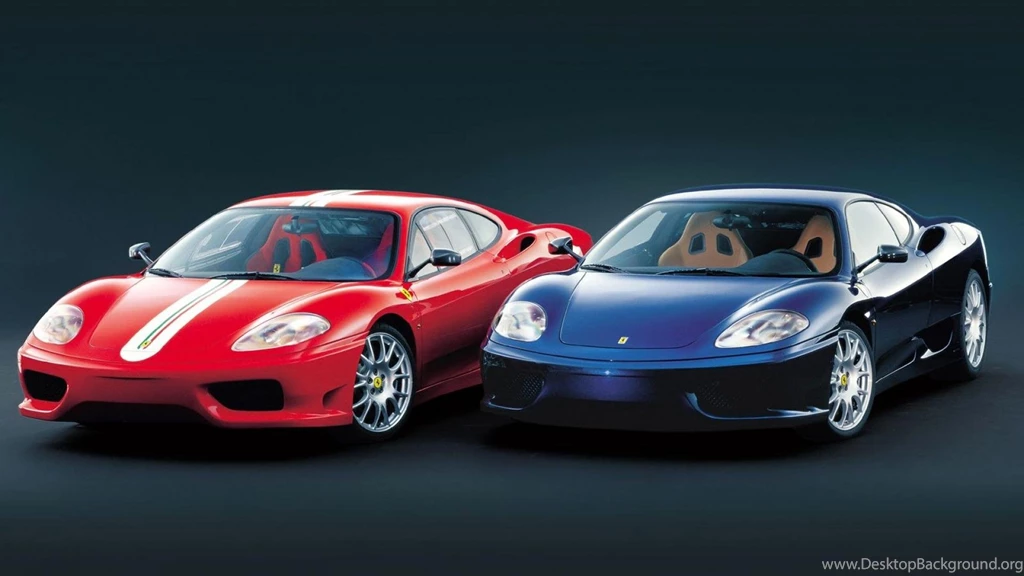 Ferrari 360 Modena Red And Blue Normal Hd Wallpapers (
