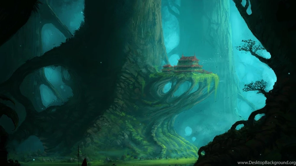 FANTASY FOREST TREE WALLPAPER (