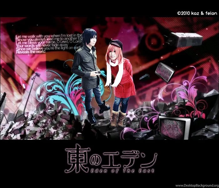 Eden Of The East Falling Down By Kaziest On Deviantart Desktop