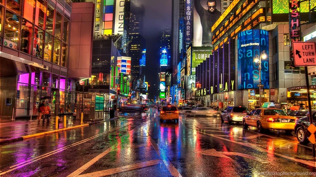 Wallpapers Times Square New York City At Night Hd 1366x768 ...