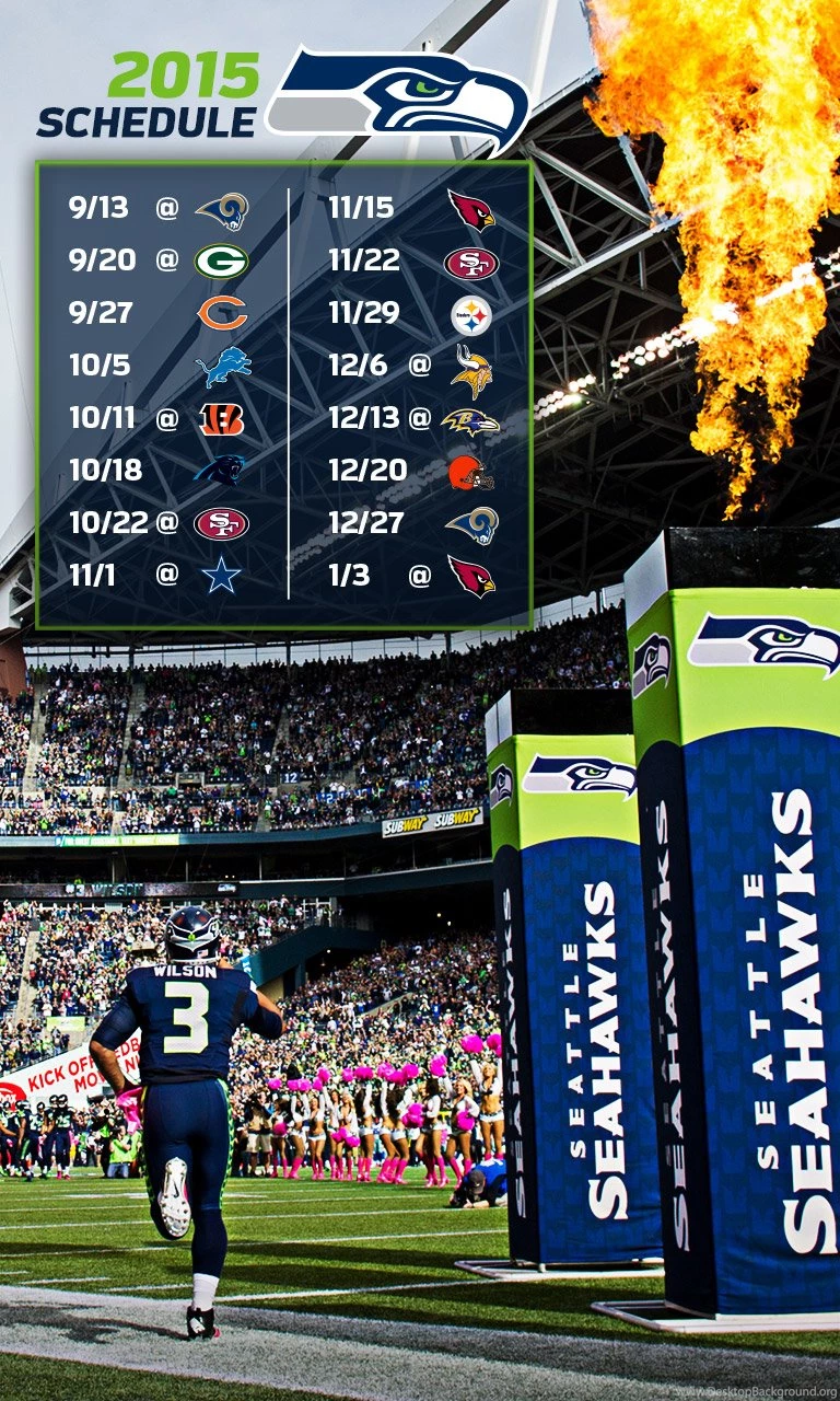 Seahawks Schedule 2015 Wallpapers Desktop Background