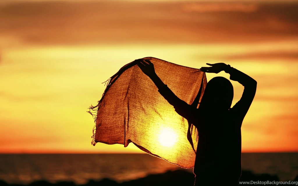 Girl Hijab Sunset Wallpapers
