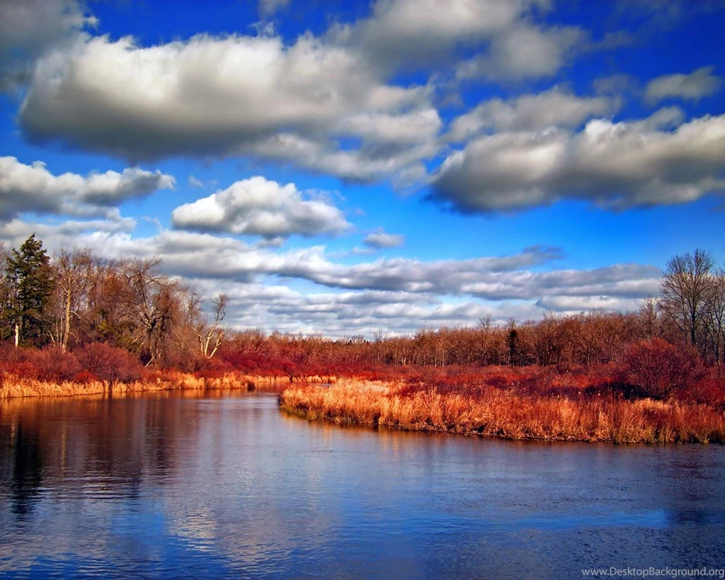 1280x1024 Red Dry Along River Desktop PC And Mac Wallpapers