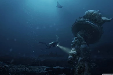 Underwater Ruins HD Desktop Wallpapers : Widescreen : High ...