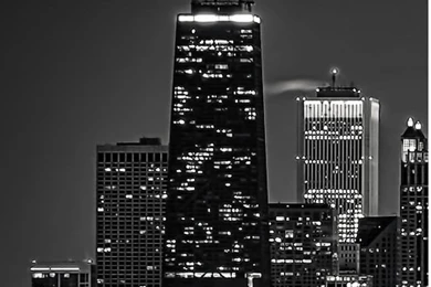 Dark Chicago Cityscape iPhone 4s Wallpapers Download