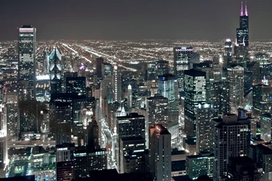 Chicago City Night Lights HD Wallpapers.jpg