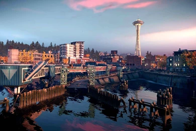 InFAMOUS SECOND SON Sci fi Action Adventure Seattle City Wallpapers ...