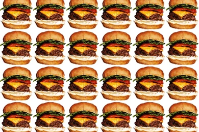 Cheeseburger Wallpapers Kellygilleran Spoonflower