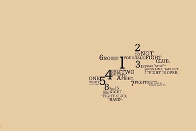 Fight Club Typography Wallpapers (