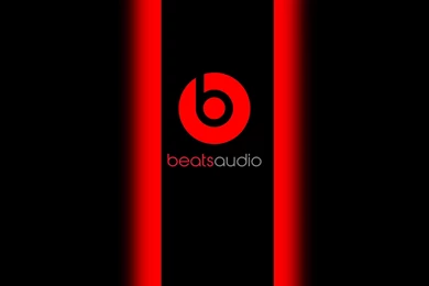 HD Backgrounds Beats Audio Logo Red Black Symbol Wallpapers ...