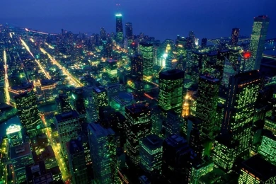 1024x768 After Dark In Chicago Desktop PC And Mac Wallpapers