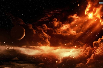 Starry Cloudy Sky Wallpapers Fantasy Wallpapers