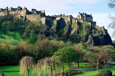 Download Wallpapers 1920x1080 Scotland, Castle, Hills, Grass ...