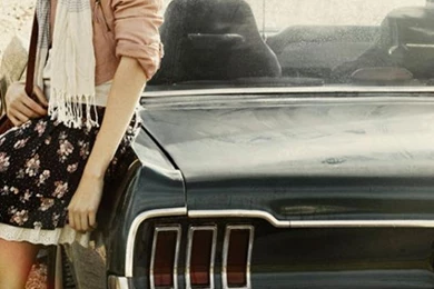 Mustang Girl iPhone 5 Wallpapers (640x1136)