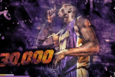 Kobe Bryant '30,000' (WALLPAPER)