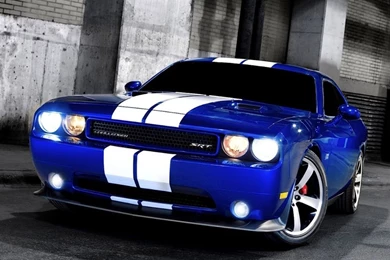 Dodge Challenger SRT8 Blue HD Desktop Wallpapers : Widescreen ...