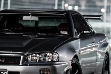 HDscreen: Nissan Skyline R34 GT R Cars Front Angle View Desktop ...