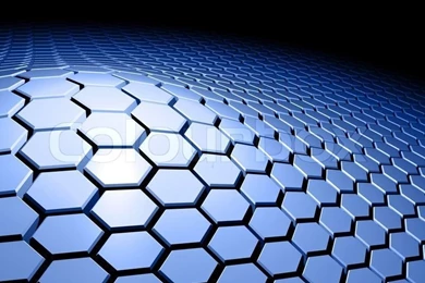 Blue Honeycomb Pattern Wallpapers