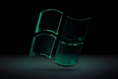 Download Wallpapers 1920x1080 Windows, Green, Black, Glass Full HD ...