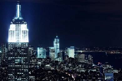 Night Time At Times Square Desktop Wallpapers