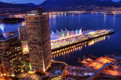 Vancouver City Night Lights Wallpapers 1680x1050 2118641