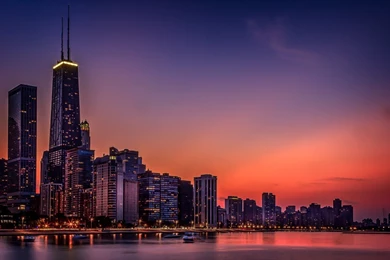 Architecture Bridges Chicago Cities City Francisco Night Skyline ...