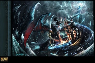 WoW Illidan And Arthas Together 1280x960 Wallpapers