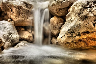 Rocky Waterfall Wallpapers