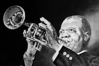 What A Wonderful World, Louis Armstrong By JaneyArt On DeviantArt