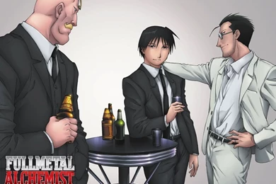 Roy Mustang, Maes Hughes And Alex Louis Armstrong Roy Mustang ...