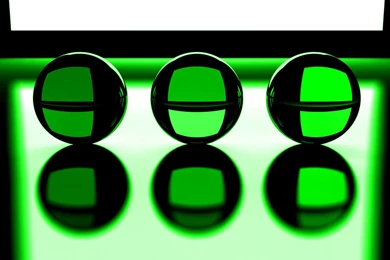 3d Green Balls HD Wallpapers