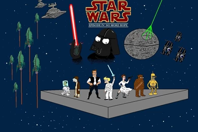 Futurama Sw Xover HD Wallpapers For iPhone 6 Cartoons Wallpapers