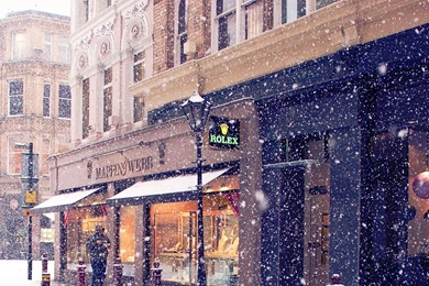 Download Wallpapers 2560x1024 City, Winter, Europe, Street, Snow ...