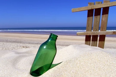 Beach Bottle Wallpapers 162200