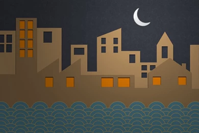 Abstract Cityscapes Artistic Buildings Nightmare On Elm Street ...