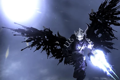 Warrior With Guns In His Wings Halo Wallpapers Game Wallpapers ...