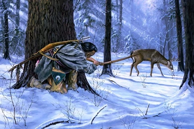 Native Americans Hunting Deer, Cool Hunting