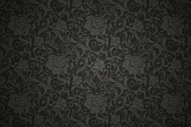 Black Floral Pattern Wallpapers