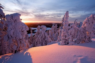 Winter, Lapland, Finland HD Desktop Wallpapers : Widescreen : High ...