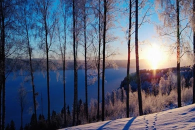 1024x768 Lake Fryken Desktop PC And Mac Wallpapers