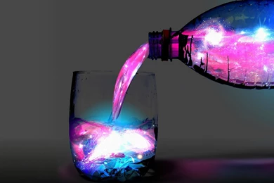 A Glass Of Space Wallpapers Fantasy Wallpapers
