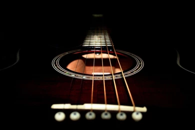 Blue Acoustic Guitar Wallpapers Invitation Templates