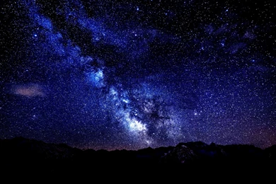 Mountains Night Sky Stars Hd Wallpapers