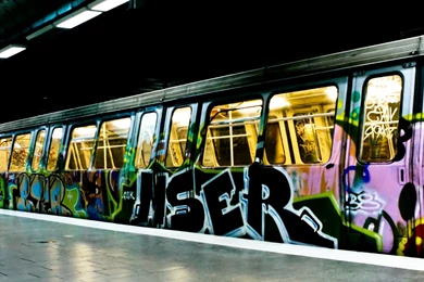 Download 1920x1080 Bucharest Subway Graffiti Wallpapers