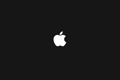 1366x768 Apple Logo (black) Desktop PC And Mac Wallpapers