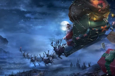 Download Santa Reindeer HD Wallpapers.jpg