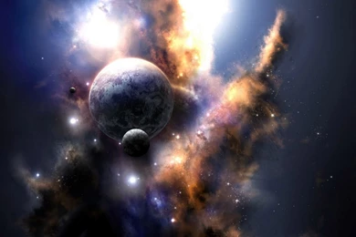 Download Wallpapers 1680x1050 Space, Explosion, Beautiful, Planet ...