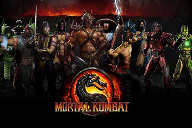 Mortal Kombat Logo Vector Wallpaper.