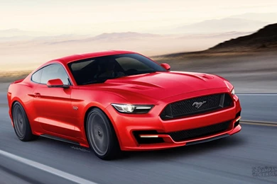 2015 Ford Mustang Ingot Silver Wallpaper.